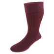 Maroon Cotton Full Length Socks - 5 Pair Pack