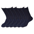 Navy Casual Full Length Socks-6 pair pack