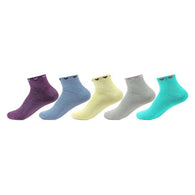 Ankle Length Plain Assorted Pack of 5 Pairs