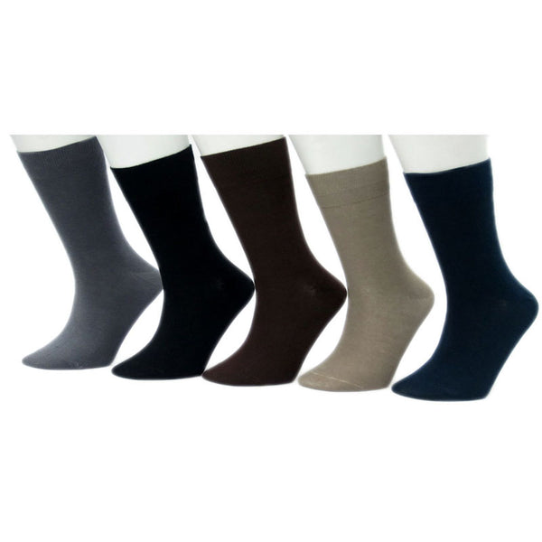 Plain Basic Colors Full Length Socks - Pack Of 5