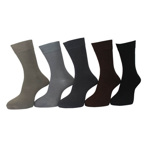 Mens Cotton Socks 5 Pairs Of Plain Cotton Socks