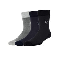 Navy Let Grey & Black socks for Mens - 3 pair pack