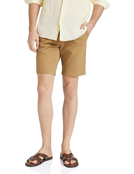 Khaki Men's Cotton Chino Shorts