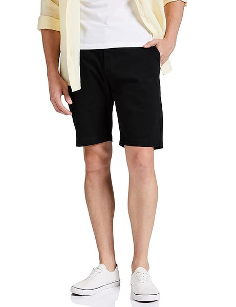 Classy Black Men's Cotton Chino Shorts