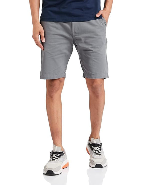 Best Grey Men's Cotton Chino Shorts