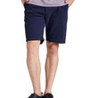 Elegant Navy Men's Cotton Chino Shorts