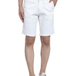 White Men Regular Fit Knee Length Denim Shorts