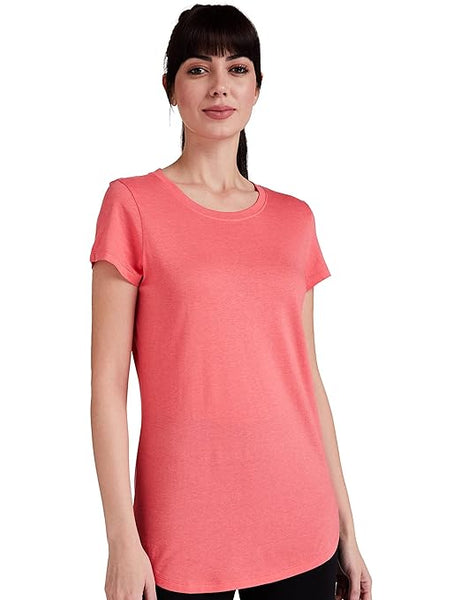 Coral Women Lounge Round Neck T-Shirt