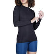 Trendy Black Women Gym Running Long Sleeve T-Shirt