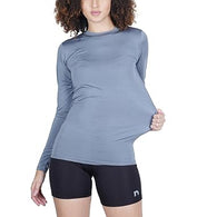 Classic Grey Women Gym Running Long Sleeve T-Shirt