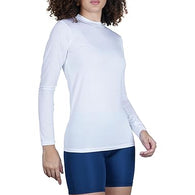 White Women Gym Running Long Sleeve T-Shirt