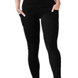 Black Women Stretchable Ankle Length Slim Fit Workout Gym Tights