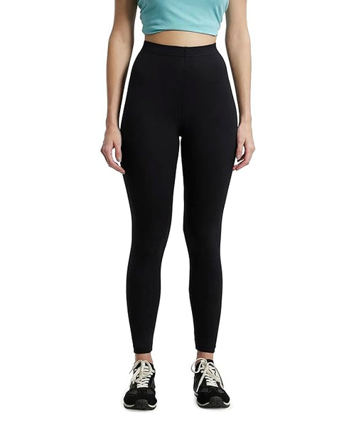 Black Women Cotton Stretch Leggings