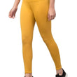 Yellow Gym Wear Polyester Ankle Length Workout Tights