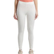 White Women Cotton Stretch Leggings