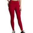 Red Women Cotton Stretch Leggings