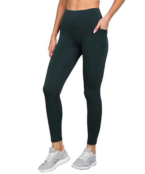 Green High Waist Stretchable Gym Tights Leggings