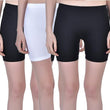 Multi Set 3 Women Stretchable Cycling Gym Yoga Knee-Length Shorts