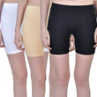 Set 3 Women Stretchable Multi Knee-Length Shorts