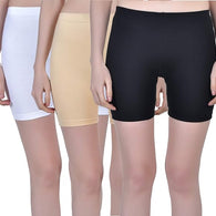 Set 3 Women Stretchable Multi Knee-Length Shorts