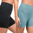 Multi Set 2 Women High Waist Gym Shorts