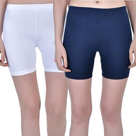 Multi Pk 2 Women Stretchable Gym Yoga Shorts