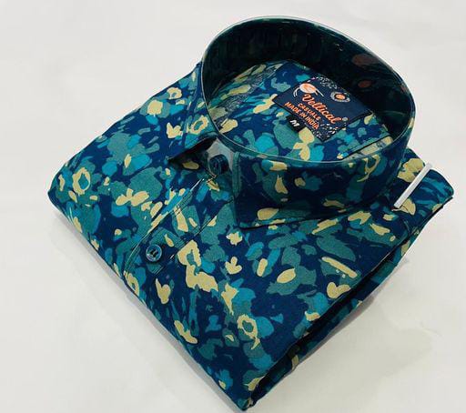 Fabulous Men Blue Printed Shirts