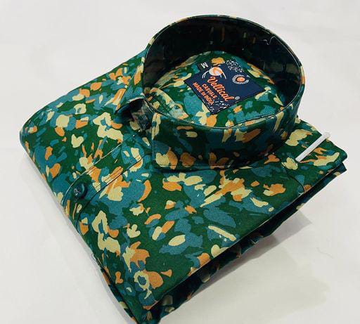 Best Men Green Printed Shirts