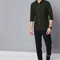 Elite Black Partywear Mens Shirts