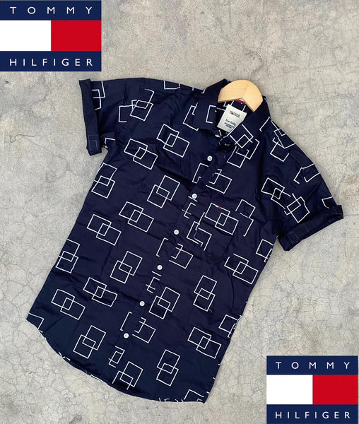 Navy Block Mens Shirts