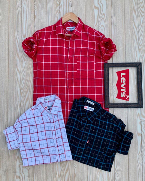 Red Check Mens Shirts