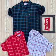 Black Check Mens Shirts