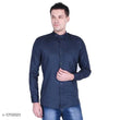 Navy Cotton Casual Shirts