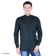 Black Cotton Casual Shirts