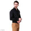 Fashionable Black Cotton Fancy Shirts