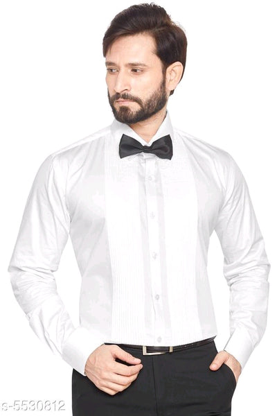 White Cotton Men Shirts