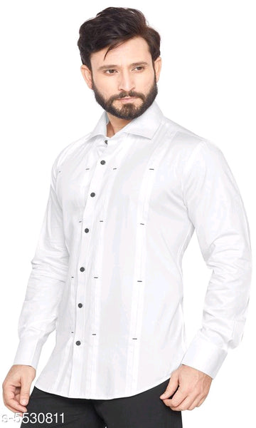 Cotton Men  White Shirts