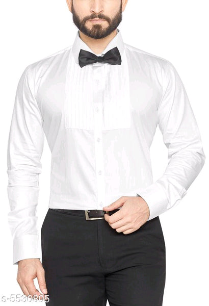 Classic Cotton White Men Shirts