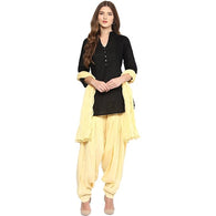 Elegant Women Short Kurta Patiala Salwar With Dupatta