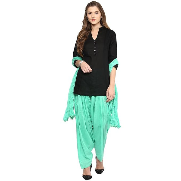 Fashionable Women Short Kurta Patiala Salwar With Dupatta