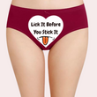 Playful Custom Message Intimate Panty