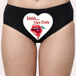 Sensual Custom Text Lips-Only Surprise Panty