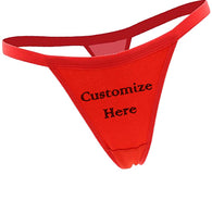 Custom Design Sexy Red Comfy Cotton String Thong