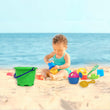 Kids’ beach toy set with sand molds and accessories