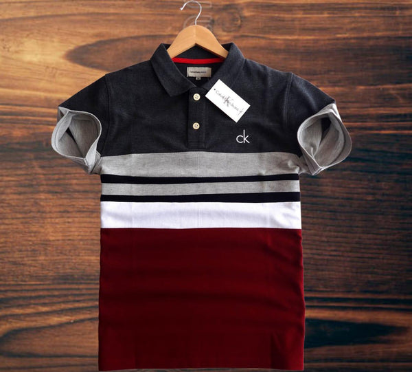 Men's Cut & Sew Polo T - Shirt