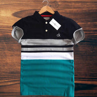 Men's Cut & Sew Polo Multi T-shirt