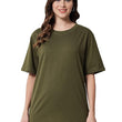 Classy Women's Casual Oversized Round Neck Tshirt