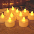 White LED tealight candle with flickering light effect