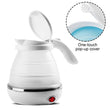 Foldable silicone kettle, electric boiler for camping