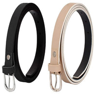 Women's Leather Belt (Pack of 2)